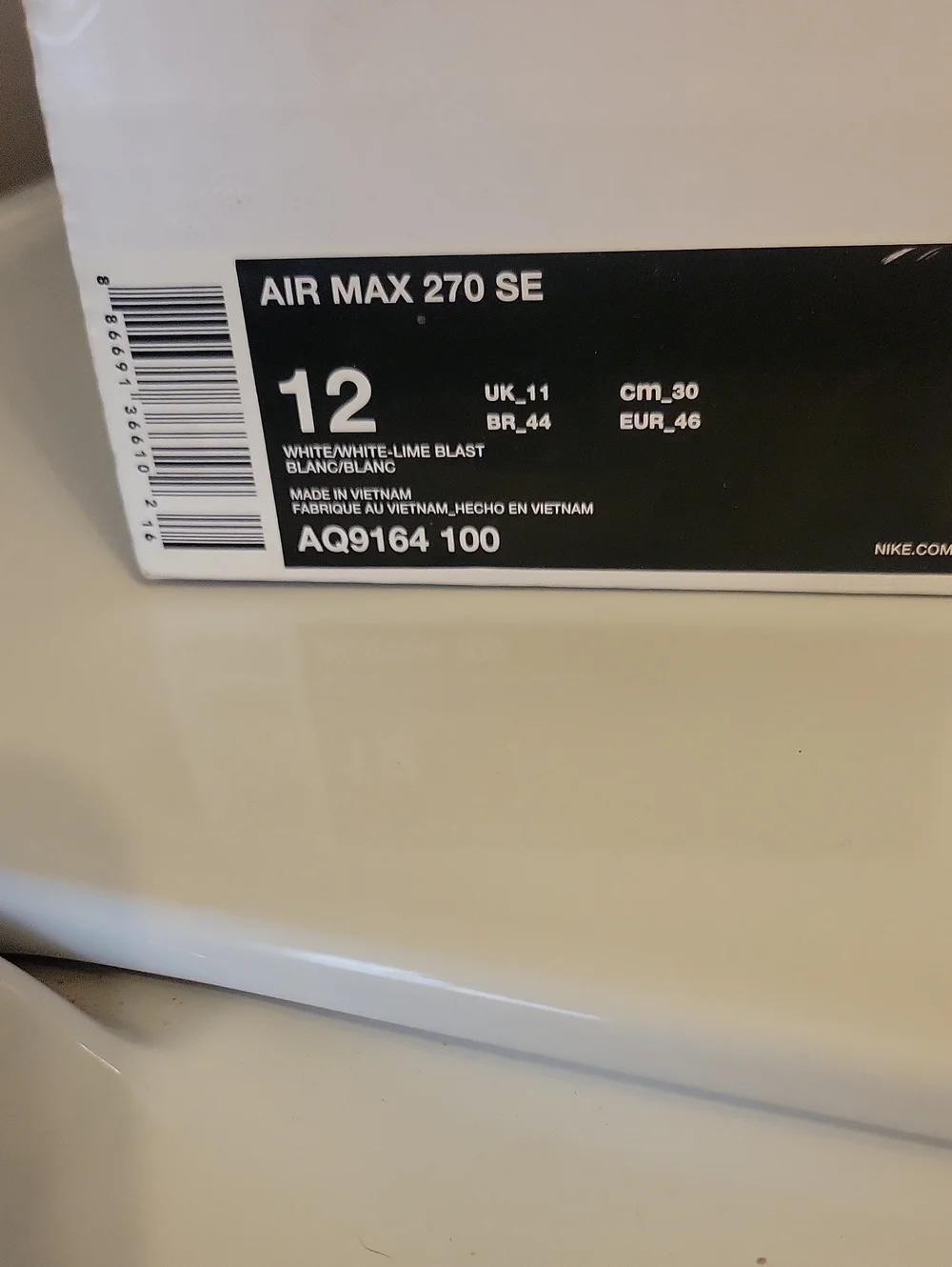 Air Max 270 SE Size 12 Used W/box